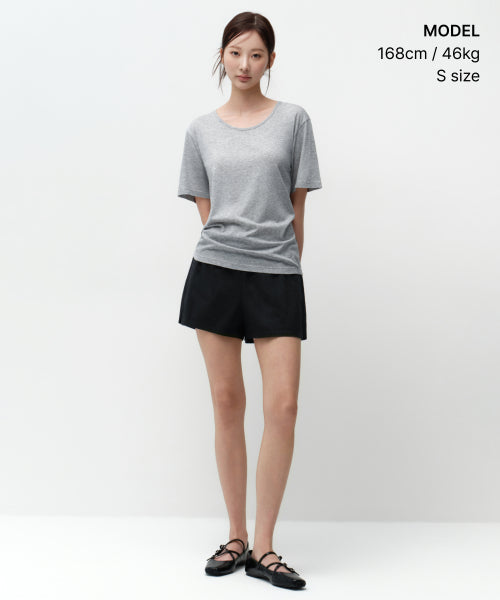 MUSINSA STANDARD WOMAN MUSINSA STANDARD WOMAN T-Shirt Medium Gray