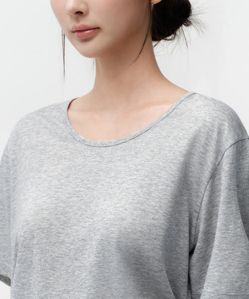 MUSINSA STANDARD WOMAN MUSINSA STANDARD WOMAN T-Shirt Medium Gray