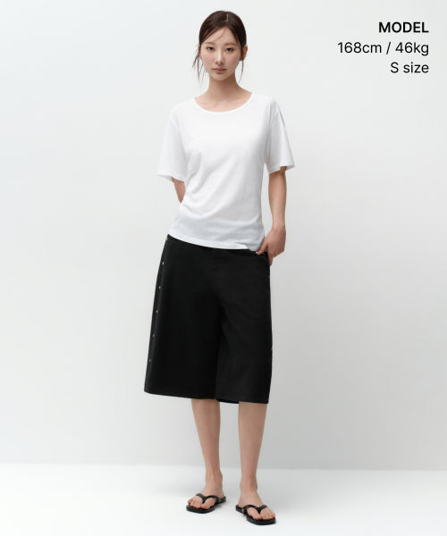 MUSINSA STANDARD WOMAN MUSINSA STANDARD WOMAN T-Shirt Relaxed Lightweight [White]
