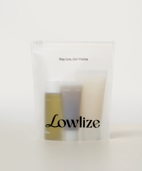 LOWLIZE Calming Travel Kit (Toner 47ml + Serum 20ml + Cream 40ml)