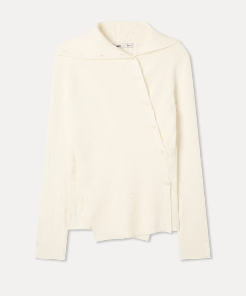 MIXXO MIXXO Knitwear Button Point Wrap Pullover