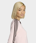 ADIDAS ADIDAS 3-Stripe Long Sleeve Slim Fit T-Shirt - Sandy Pink