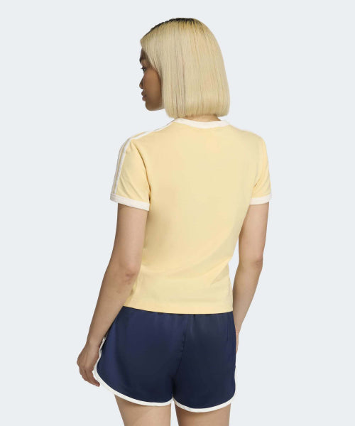 ADIDAS ADIDAS 3-Stripe Slim T-shirt - Orange Tint