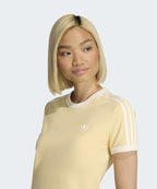 ADIDAS ADIDAS 3-Stripe Slim T-shirt - Orange Tint