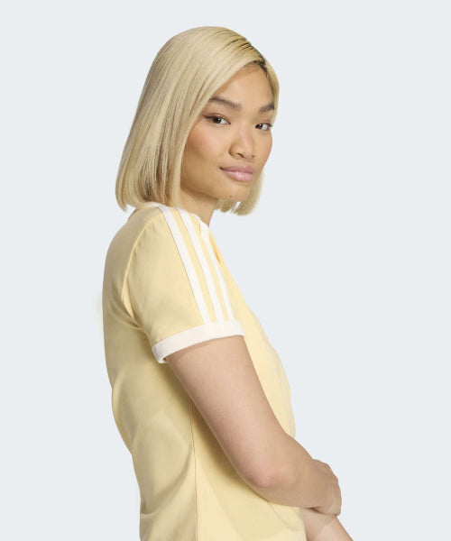 ADIDAS ADIDAS 3-Stripe Slim T-shirt - Orange Tint