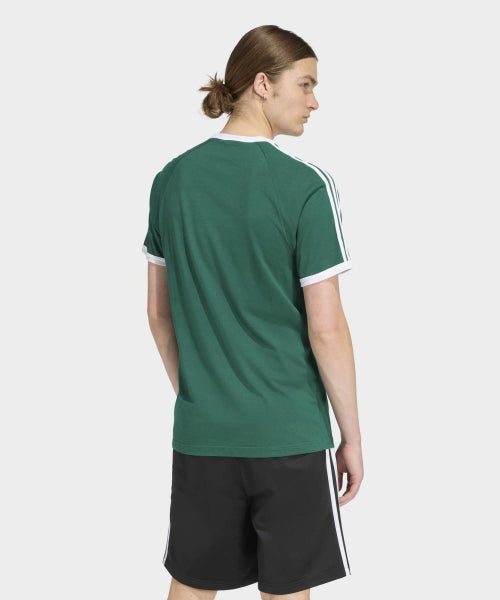 ADIDAS Men's Green 3-Stripe T-Shirt