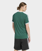ADIDAS Men's Green 3-Stripe T-Shirt