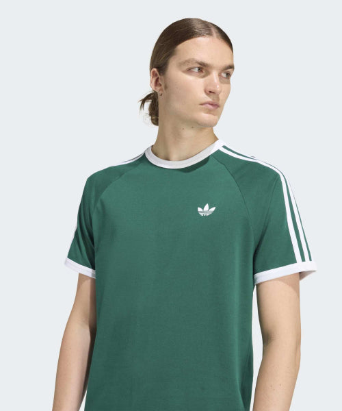 ADIDAS Men's Green 3-Stripe T-Shirt