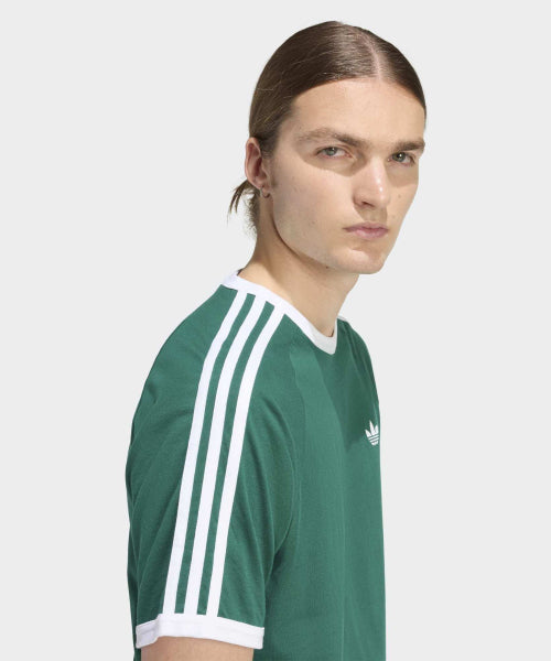 ADIDAS Men's Green 3-Stripe T-Shirt