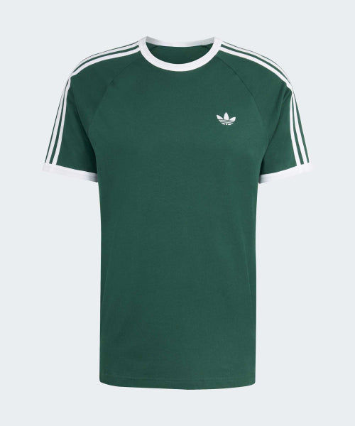 ADIDAS Men's Green 3-Stripe T-Shirt