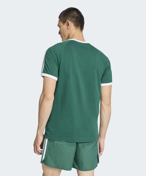 ADIDAS ADIDAS 3-Stripe Slim Ringer T-shirt - Green