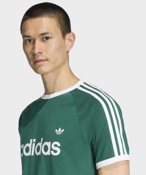 ADIDAS ADIDAS 3-Stripe Slim Ringer T-shirt - Green