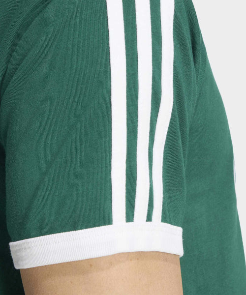 ADIDAS ADIDAS 3-Stripe Slim Ringer T-shirt - Green
