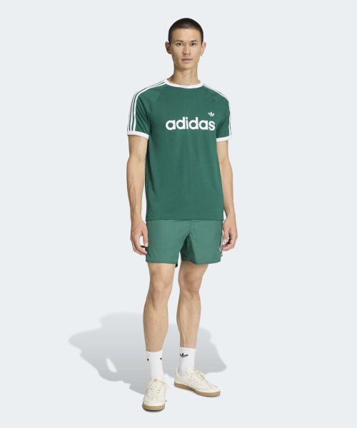 ADIDAS ADIDAS 3-Stripe Slim Ringer T-shirt - Green