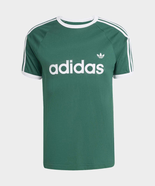 ADIDAS ADIDAS 3-Stripe Slim Ringer T-shirt - Green