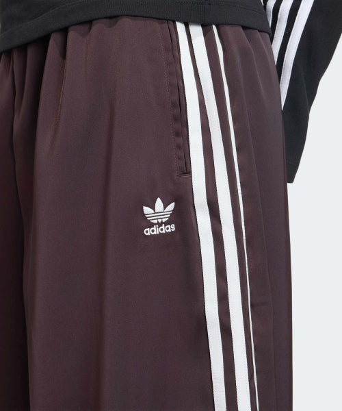 ADIDAS ADIDAS Satin Wide Leg Track Pants - Shadow Brown