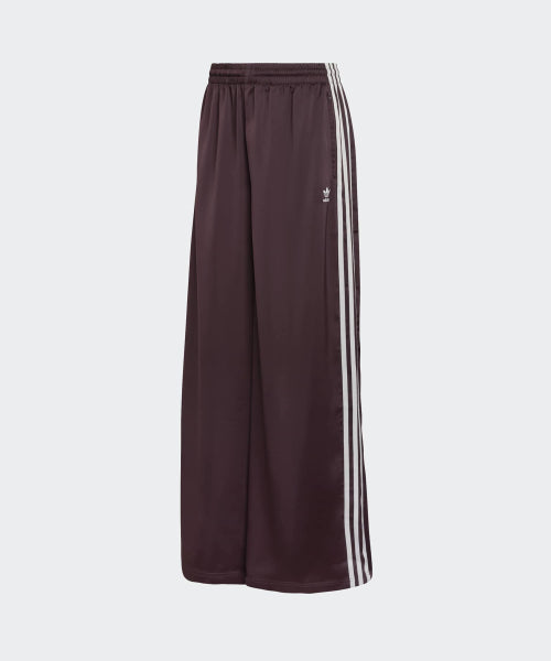 ADIDAS ADIDAS Satin Wide Leg Track Pants - Shadow Brown