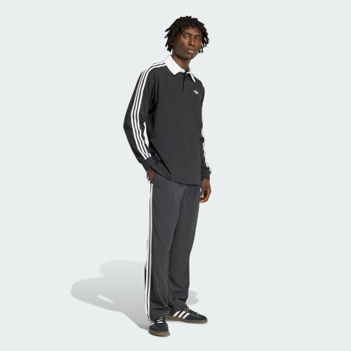 ADIDAS ADIDAS 3-Stripe Rugby Long Sleeve Polo