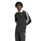 ADIDAS ADIDAS 3-Stripe Rugby Long Sleeve Polo