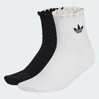 ADIDAS ADIDAS Ruffle Quarter Socks Size
