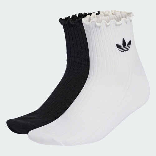 ADIDAS ADIDAS Ruffle Quarter Socks Size