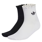 ADIDAS ADIDAS Ruffle Quarter Socks Size