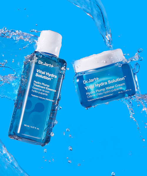 Dr.Jart+ Vital Hydra Solution Set (Cream + Essence) + 4 15ml Vital Hydra Solution Essence + Free Water Jelly Bear Pouch