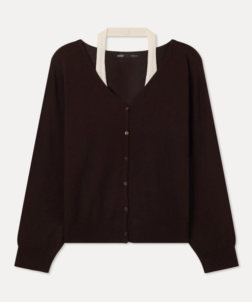 MIXXO MIXXO Cardigan Halterneck Layered Loose Fit