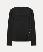 MIXXO MIXXO T-Shirt Square Neck Side Slit