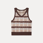 MIXXO MIXXO Check Pattern Vest S