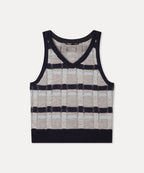 MIXXO MIXXO Check Pattern Vest S