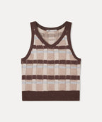 MIXXO MIXXO Check Pattern Vest S