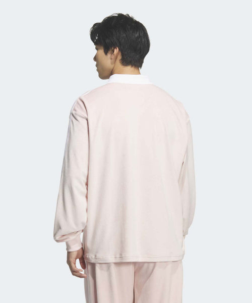 ADIDAS ADIDAS Velor Polo Long Sleeve - Sandy Pink