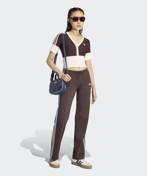 ADIDAS ADIDAS V-neck button shirt - Aura Coffee