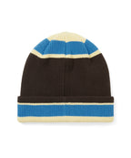 THISISNEVERTHAT THISISNEVERTHAT E/T-Logo Multi Striped Beanie Brown
