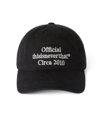 THISISNEVERTHAT THISISNEVERTHAT Times Cap Black
