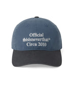 THISISNEVERTHAT THISISNEVERTHAT Times Cap Blue/Charcoal