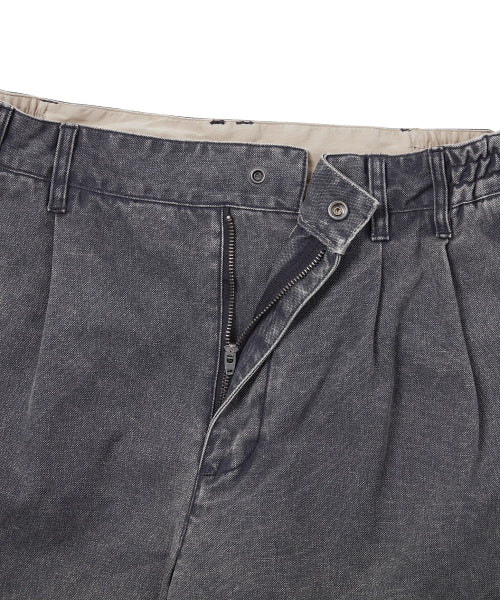 THISISNEVERTHAT THISISNEVERTHAT Double Pleated Wide Pant Navy