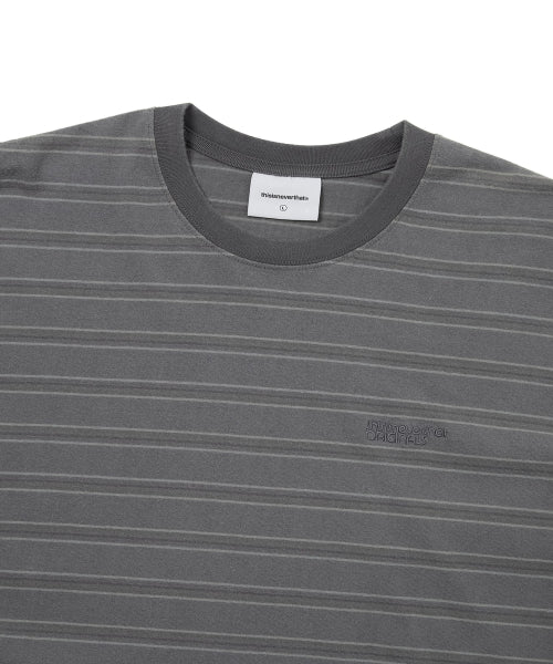 THISISNEVERTHAT THISISNEVERTHAT Washed Striped Tee Grey
