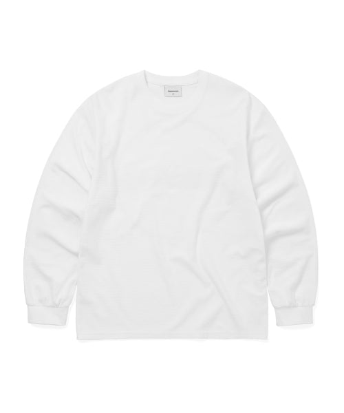 THISISNEVERTHAT THISISNEVERTHAT C-Logo Wale L/S Tee White