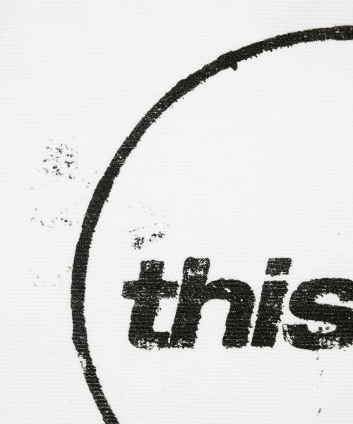 THISISNEVERTHAT THISISNEVERTHAT C-Logo Wale L/S Tee White