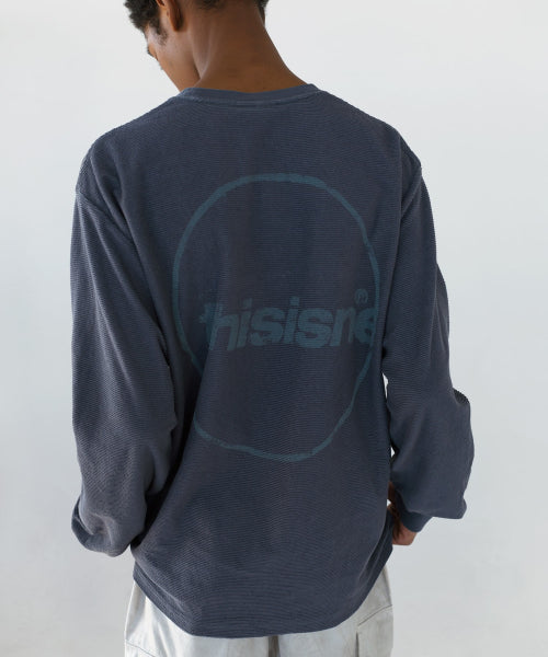 THISISNEVERTHAT THISISNEVERTHAT C-Logo Wale L/S Tee Ink