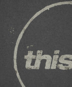 THISISNEVERTHAT THISISNEVERTHAT C-Logo Wale L/S Tee Charcoal