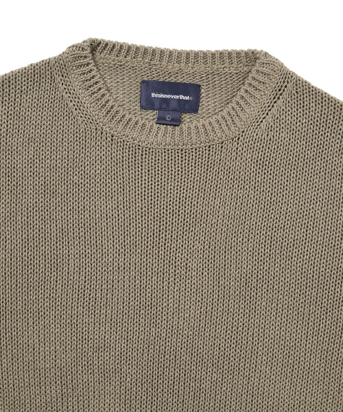 THISISNEVERTHAT THISISNEVERTHAT Sweatshirt Loose Gauge Knit Light Brown