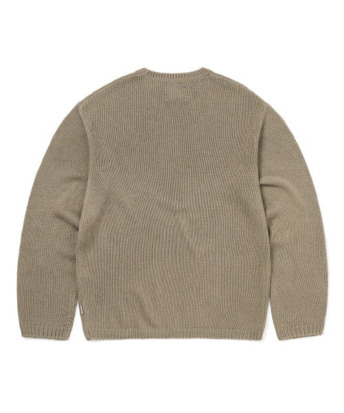 THISISNEVERTHAT THISISNEVERTHAT Sweatshirt Loose Gauge Knit Light Brown