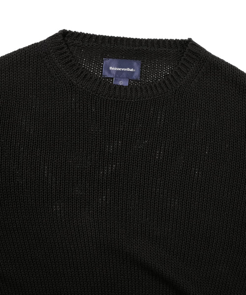 THISISNEVERTHAT THISISNEVERTHAT Sweatshirt Loose Gauge Knit Black
