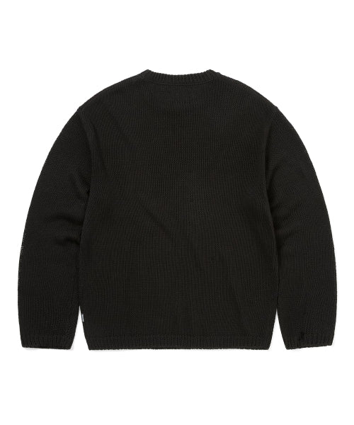 THISISNEVERTHAT THISISNEVERTHAT Sweatshirt Loose Gauge Knit Black
