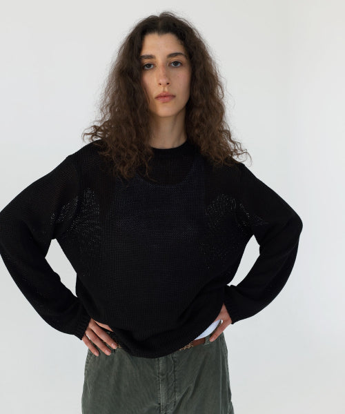 THISISNEVERTHAT THISISNEVERTHAT Sweatshirt Loose Gauge Knit Black