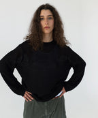 THISISNEVERTHAT THISISNEVERTHAT Sweatshirt Loose Gauge Knit Black