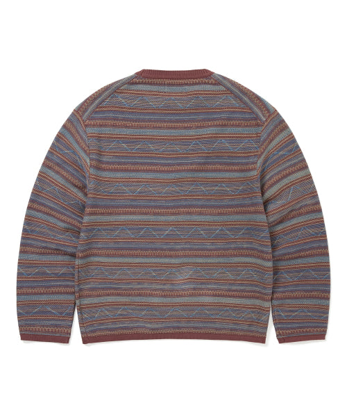 THISISNEVERTHAT THISISNEVERTHAT Pattern Knit Crew Sweatshirt